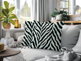 Rio Zebra Print Indoor/Outdoor Reversible Square Pillow