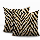 Rio Zebra Print Indoor/Outdoor Reversible Square Pillow