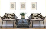 Rio Zebra Print Indoor/Outdoor Reversible Rectangular Pillow