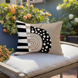 Ritter Abstract Reversible Indoor/Outdoor Rectangular Pillow