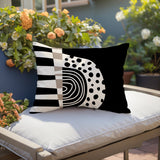 Ritter Abstract Reversible Indoor/Outdoor Rectangular Pillow