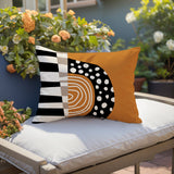 Ritter Abstract Reversible Indoor/Outdoor Rectangular Pillow