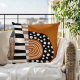 Ritter Abstract Reversible Indoor/Outdoor Square Pillow