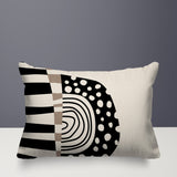 Ritter Abstract Reversible Indoor/Outdoor Rectangular Pillow