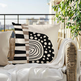 Ritter Abstract Reversible Indoor/Outdoor Square Pillow