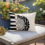 Ritter Abstract Reversible Indoor/Outdoor Rectangular Pillow