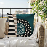 Ritter Abstract Reversible Indoor/Outdoor Square Pillow