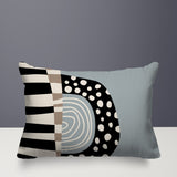 Ritter Abstract Reversible Indoor/Outdoor Rectangular Pillow