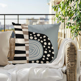 Ritter Abstract Reversible Indoor/Outdoor Square Pillow