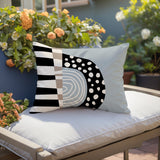 Ritter Abstract Reversible Indoor/Outdoor Rectangular Pillow