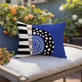 Ritter Abstract Reversible Indoor/Outdoor Rectangular Pillow