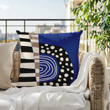 Ritter Abstract Reversible Indoor/Outdoor Square Pillow