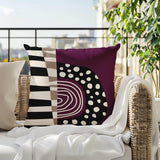 Ritter Abstract Reversible Indoor/Outdoor Square Pillow