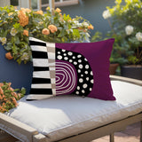 Ritter Abstract Reversible Indoor/Outdoor Rectangular Pillow