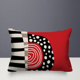 Ritter Abstract Reversible Indoor/Outdoor Rectangular Pillow