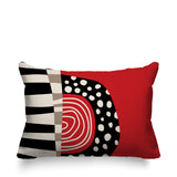 Ritter Abstract Reversible Indoor/Outdoor Rectangular Pillow