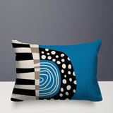 Ritter Abstract Reversible Indoor/Outdoor Rectangular Pillow