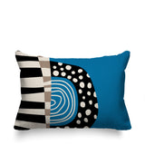 Ritter Abstract Reversible Indoor/Outdoor Rectangular Pillow