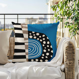 Ritter Abstract Reversible Indoor/Outdoor Square Pillow