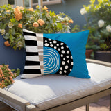 Ritter Abstract Reversible Indoor/Outdoor Rectangular Pillow
