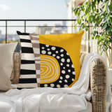 Ritter Abstract Reversible Indoor/Outdoor Square Pillow