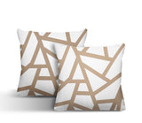 Ritz Geometric Reversible Indoor/Outdoor Square Pillow