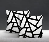 Ritz Geometric Reversible Indoor/Outdoor Square Pillow