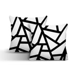 Ritz Geometric Reversible Indoor/Outdoor Square Pillow