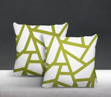 Ritz Geometric Reversible Indoor/Outdoor Square Pillow