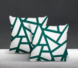 Ritz Geometric Reversible Indoor/Outdoor Square Pillow