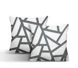 Ritz Geometric Reversible Indoor/Outdoor Square Pillow