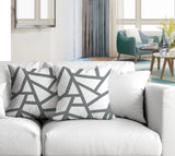 Ritz Geometric Reversible Indoor/Outdoor Square Pillow
