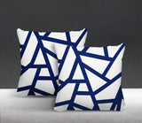 Ritz Geometric Reversible Indoor/Outdoor Square Pillow