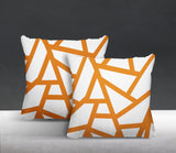 Ritz Geometric Reversible Indoor/Outdoor Square Pillow