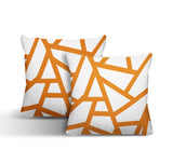 Ritz Geometric Reversible Indoor/Outdoor Square Pillow