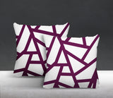 Ritz Geometric Reversible Indoor/Outdoor Square Pillow