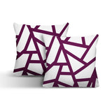 Ritz Geometric Reversible Indoor/Outdoor Square Pillow