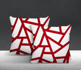 Ritz Geometric Reversible Indoor/Outdoor Square Pillow