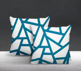 Ritz Geometric Reversible Indoor/Outdoor Square Pillow