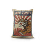 Roar Tiger Faux Linen Lumber Pillow