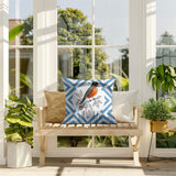 Robin Indoor/Outdoor Reversible Square Pillow