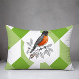 Robin Indoor/Outdoor Reversible Rectangular Pillow