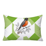 Robin Indoor/Outdoor Reversible Rectangular Pillow