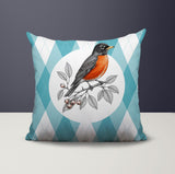 Robin Indoor/Outdoor Reversible Square Pillow