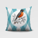 Robin Indoor/Outdoor Reversible Square Pillow