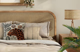 Rockmore Microsuede Square Pillow in Brown/Gray/Beige - Size 20x20