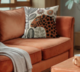 Rockmore Microsuede Square Pillow in Brown/Gray/Beige - Size 20x20
