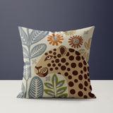 Rockmore Microsuede Square Pillow in Beige/Ochre/Gray - Size 18x18