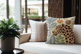 Rockmore Microsuede Square Pillow in Beige/Ochre/Gray - Size 18x18