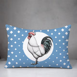Rooster Indoor/Outdoor Reversible Rectangular Pillow